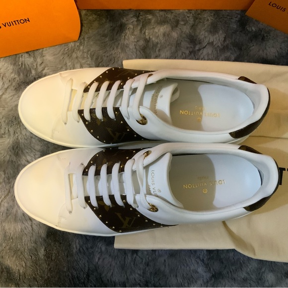 💯 AUTHENTIC Louis Vuitton *EXCELLENT COND* Front Row Sneakers w/ LV Print. - Picture 2 of 11
